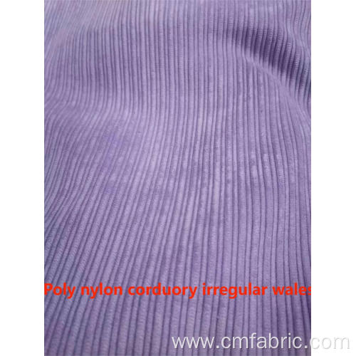 Polyester Nylon Corduroy Irregular Wales Fabric